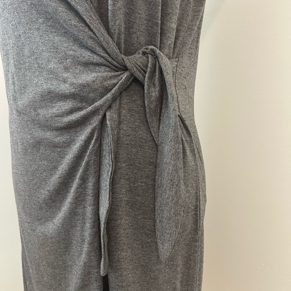Side tie dress grey size medium - Picture 3 of 4